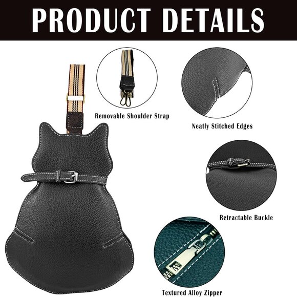 Lightweight Adjustable Cat Sling Bag - Perfect for Daily Essentials and Travel - Picture 3 of 7